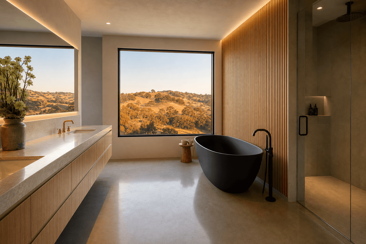 Spa bathroom · Folsom — material and finish detail 2