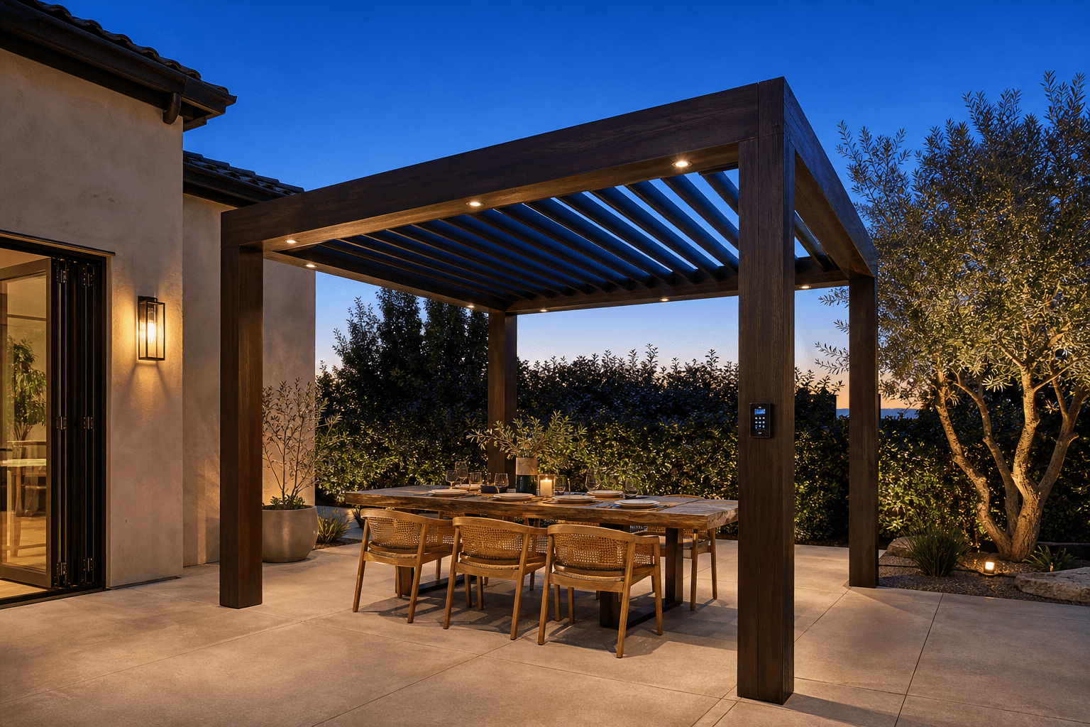 Motorized pergola · Loomis
