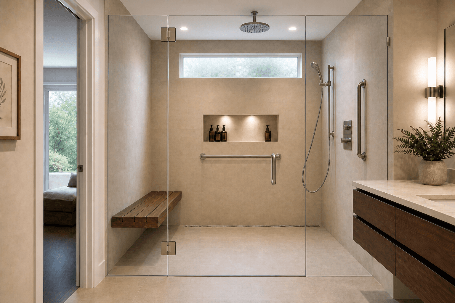 Curbless ADA walk-in · Rocklin